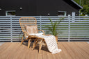 Garten-Loungesessel Elenore - in Natur inklusive Kissen