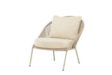 Garten- Loungesessel Larissa - In der Farbe Beige inklusive Kissen