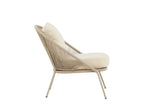 Garten- Loungesessel Larissa - In der Farbe Beige inklusive Kissen