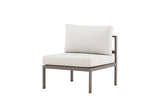 Garten Loungesessel Selva - Outdoor-Sessel mit Aluminium Gestell und zwei Kissen