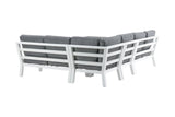 Garten Loungeset Adam – mit Tisch aus Aluminium & Glas