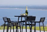 Garten Loungeset Cavina – 5-teiliges Set aus Akazienholz in Schwarz