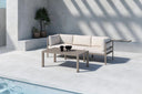 Garten Loungeset Dorello – 3er Sofa mit Couchtisch