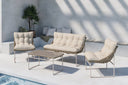 Garten Loungeset Marvella – 4-teiliges Outdoor-Sofa-Set in Beige mit Polstern