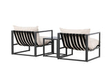 Garten Loungeset Naomi – mit Glastisch & wetterfesten Kissen