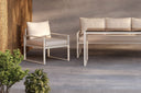 Garten Loungeset Sovana – 3-teilig in Schwarz/Weiß & Beige