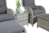 Garten Loungeset Tarell – 3-teiliges Set mit Sesseln & Tisch