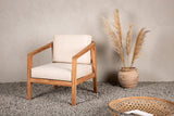 Garten Stuhlkissen Africa - aus Polyester in Beige