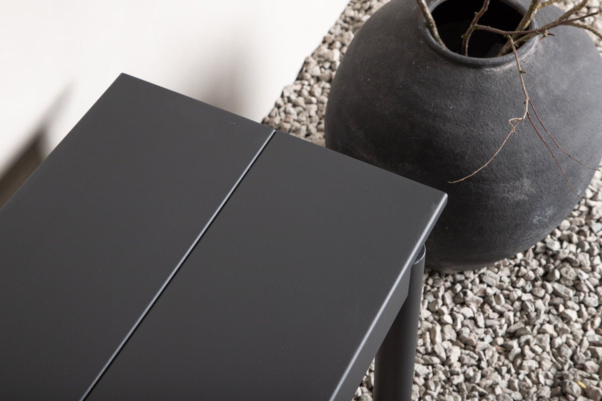 Gartenbank Egypt - aus robustem schwarzem Aluminium