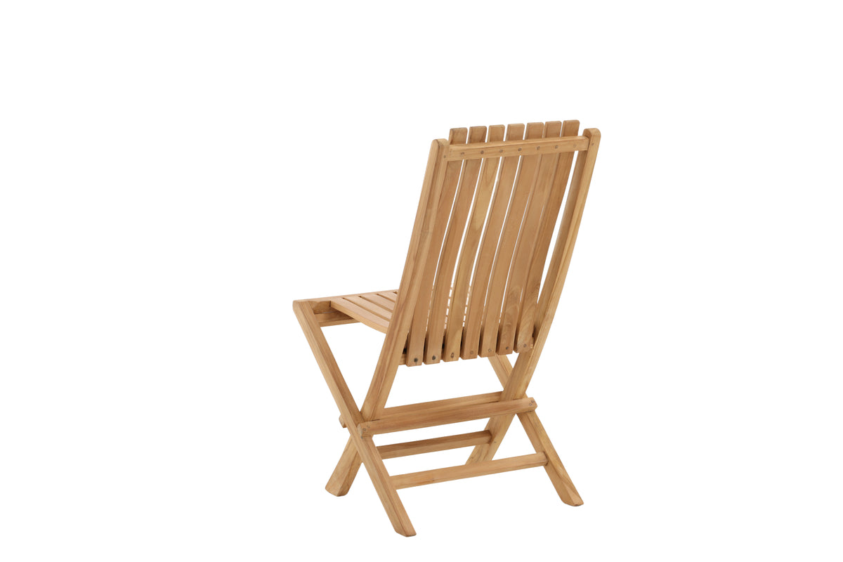Chaise de jardin Coral - chaise pliante en bois de teck