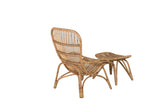 Gartenstuhl Elena - aus Rattan in Holzoptik