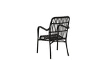 Gartenstuhl Tivaro - aus Rattan in Schwarz