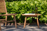 Gartentisch Maji - ein Beistelltisch in ovaler Form aus Teakholz