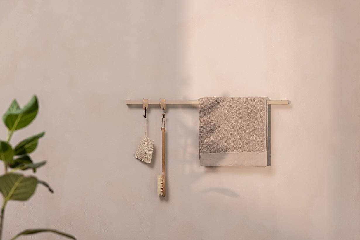 Handdoekhouder Vana – minimalistisch, rond of hoekig, drie breedtes