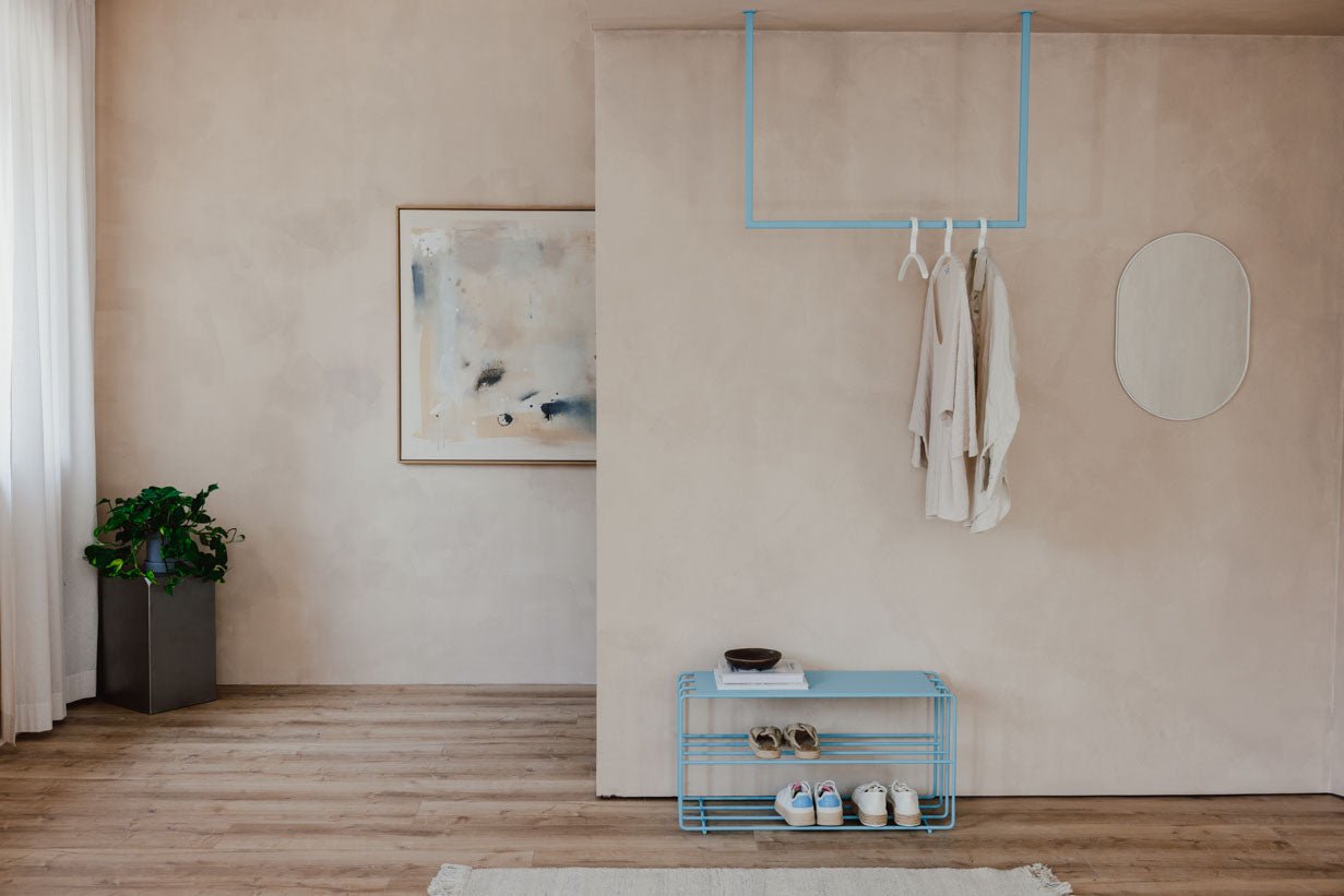 Schuhregal Neva – Metallregal mit Loft-Flair in vielen Farben