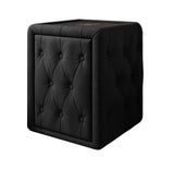Josy Nachttisch Samt Schwarz white-background