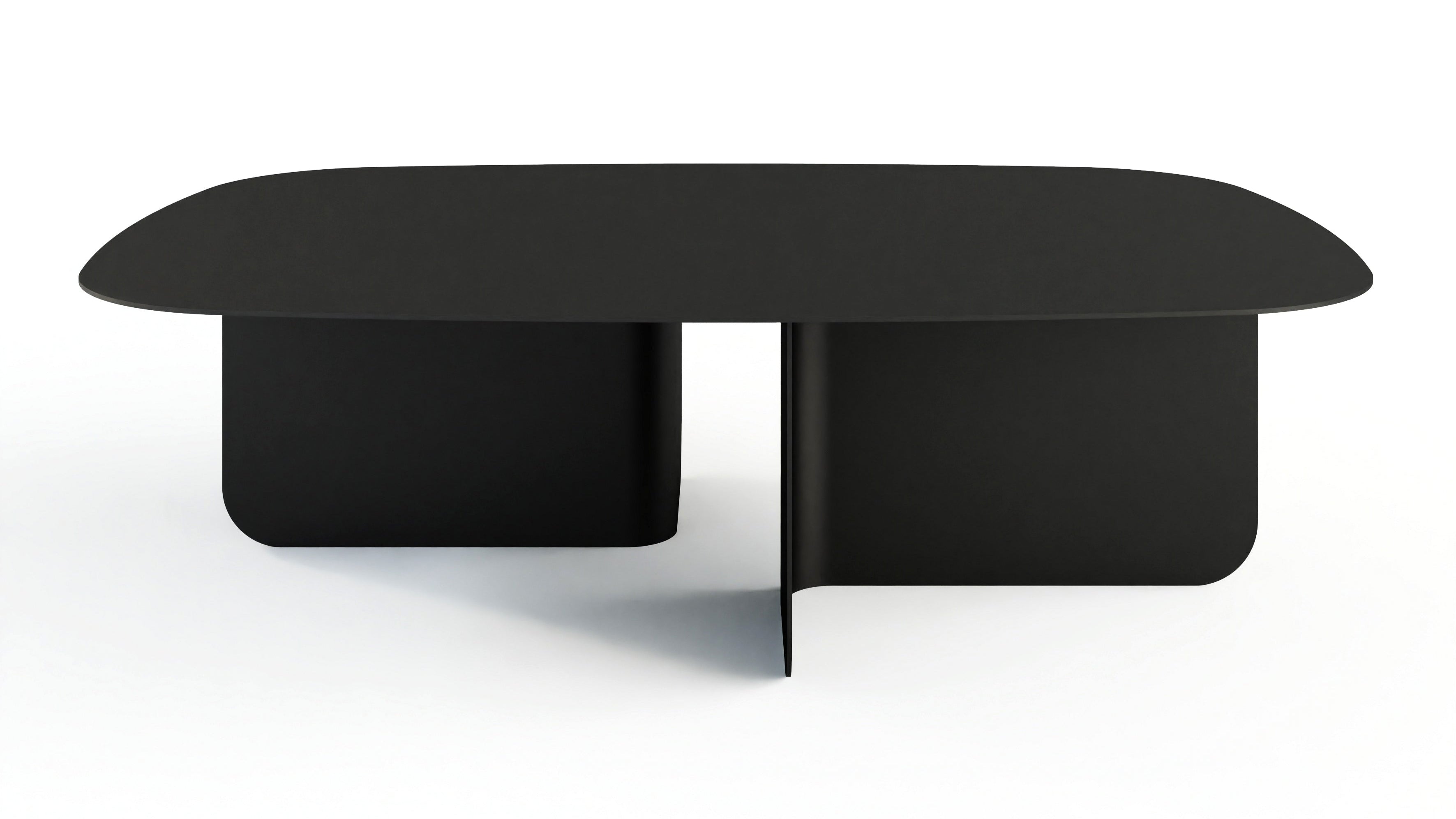 Table basse Livia – design Japandi en tôle thermolaquée