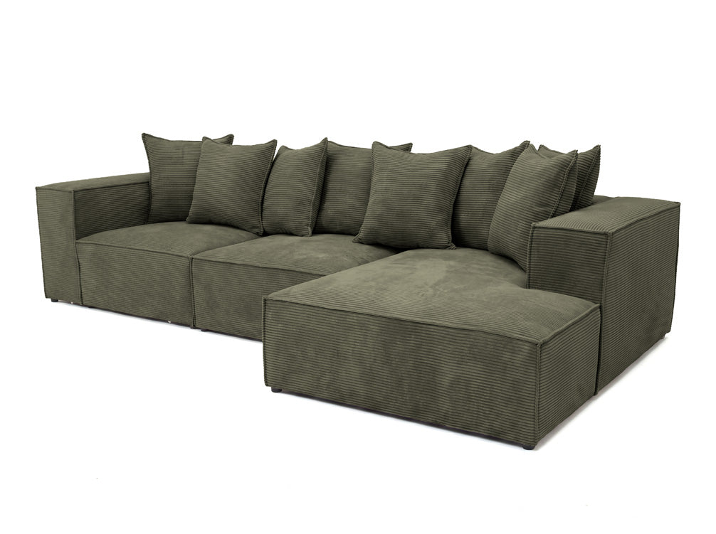 Designer Sofa Largo L in Cord