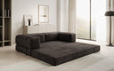 Lazy Spar-Set: 3-Sitzer + Hocker in Samt