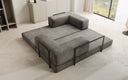 Lazy Spar-Set: 3-Sitzer + Hocker in Samt