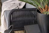 Lounge Set Madrid – in Schwarz aus Polyester-Seil und Metall