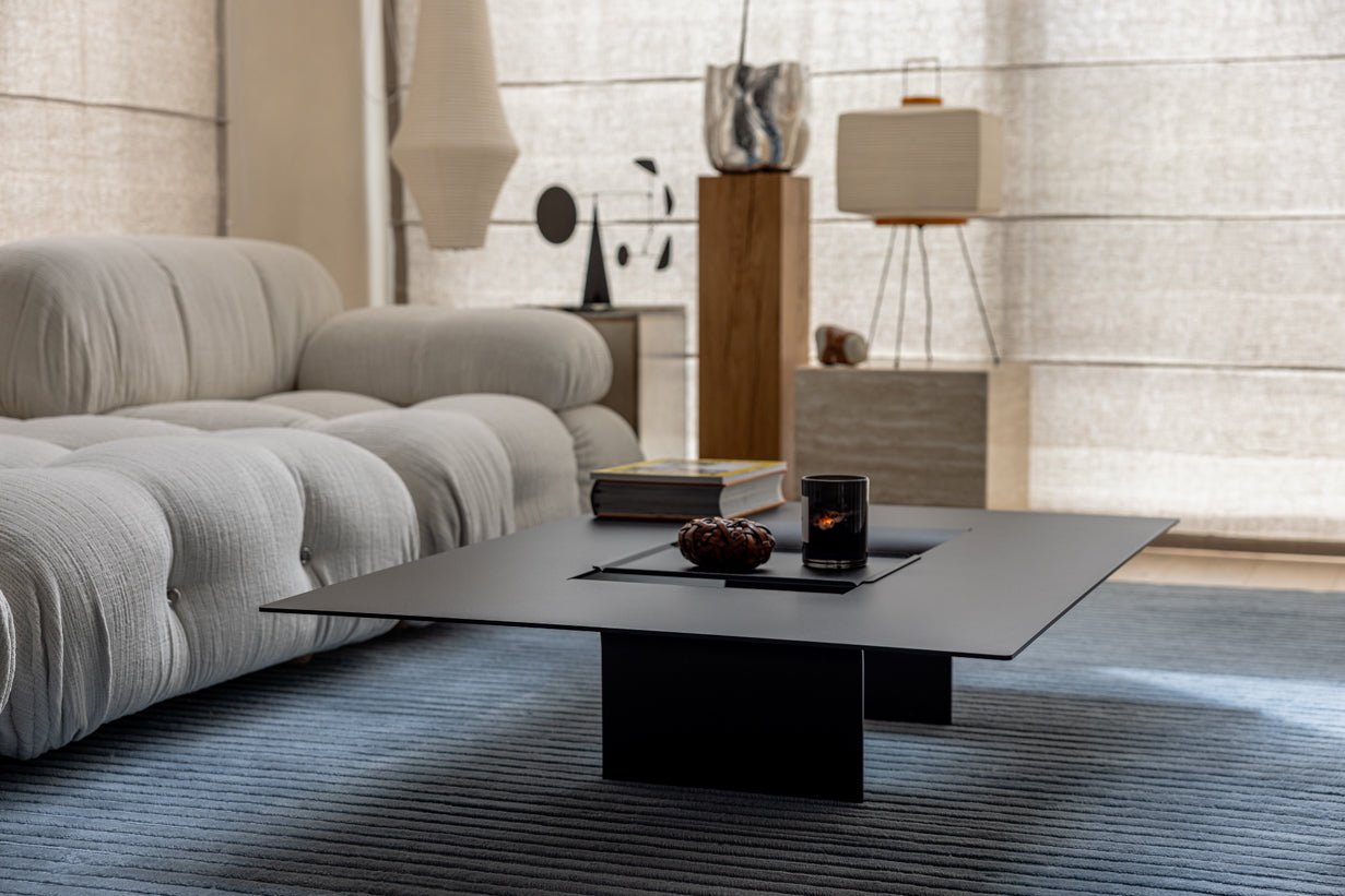 Salontafel Cut – Minimalistisch stalen ontwerp met creatieve opening