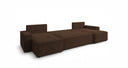 Designer Sofa Lunaro U Mini mit Schlaffunktion und Stauraum in Cord