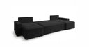 Designer Sofa Lunaro U Mini mit Schlaffunktion und Stauraum in Cord