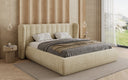 Designer Polsterbett Valentina Samt mit Stauraum
