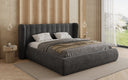 Designer Polsterbett Valentina Samt mit Stauraum