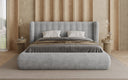 Designer Polsterbett Valentina Samt mit Stauraum
