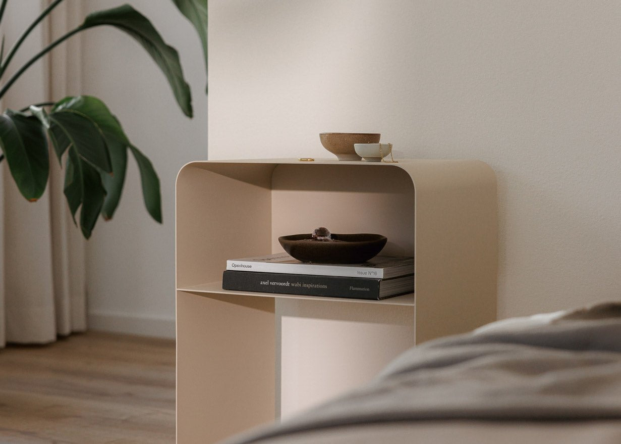Table de chevet Damio – Design minimaliste en Métal thermolaqué