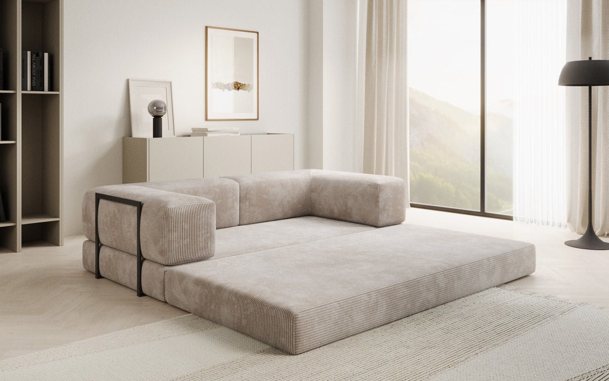 OUTLET - Designer Sofa Lazy 3 Sitzer in Cord