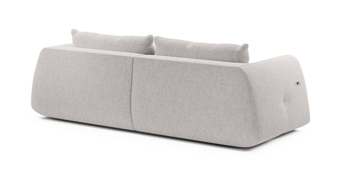 Canapé designer Camira avec fonction couchage électrique