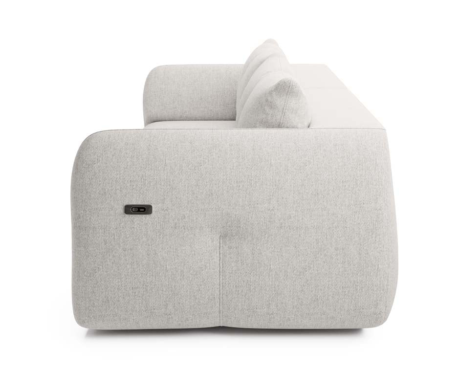 Canapé designer Camira avec fonction couchage électrique