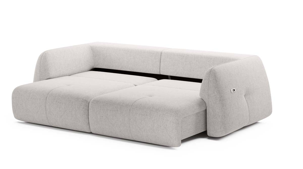 Canapé designer Camira avec fonction couchage électrique