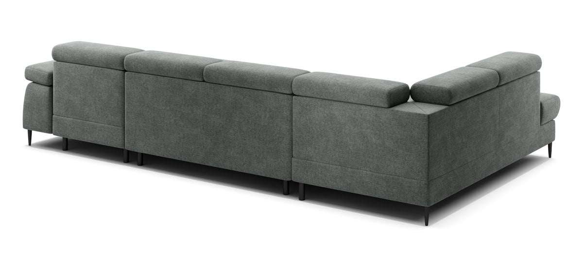 Canapé designer Cordoba III avec fonction couchage et rabattable