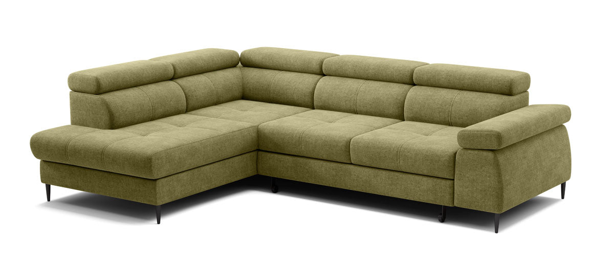 Canapé designer Cordoba II avec fonction couchage et rabattable