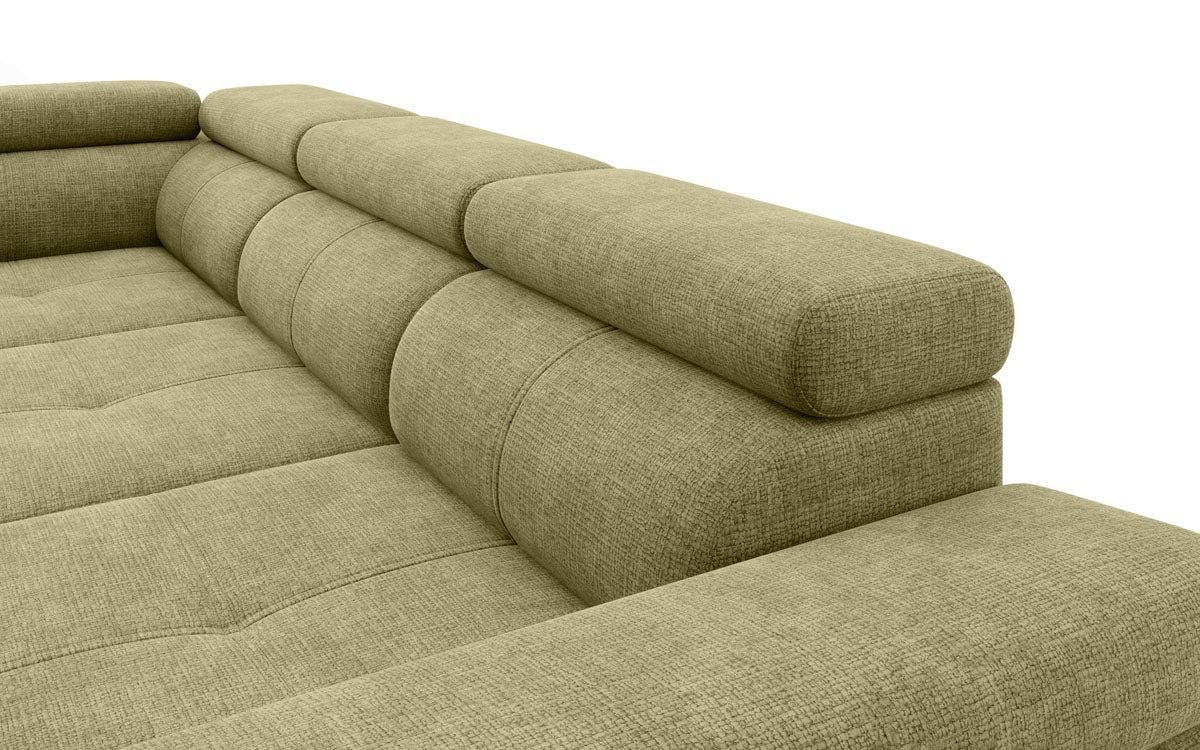 Canapé designer Cordoba II avec fonction couchage et rabattable