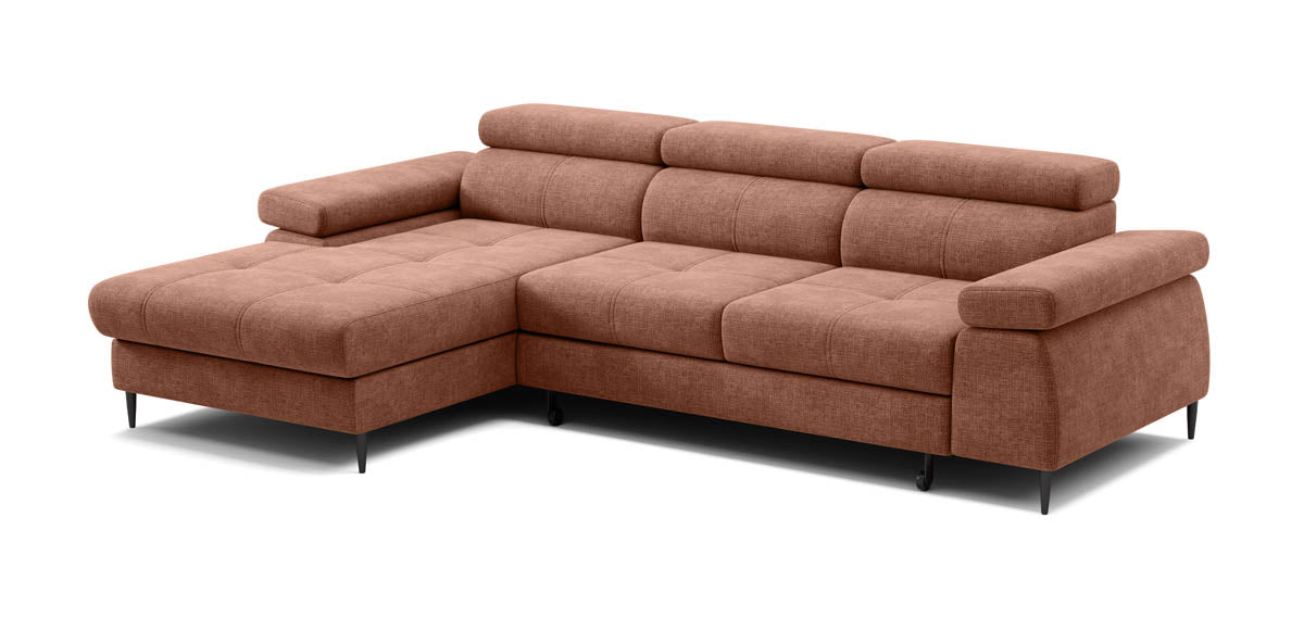 Canapé designer Cordoba I avec fonction couchage et rabattable