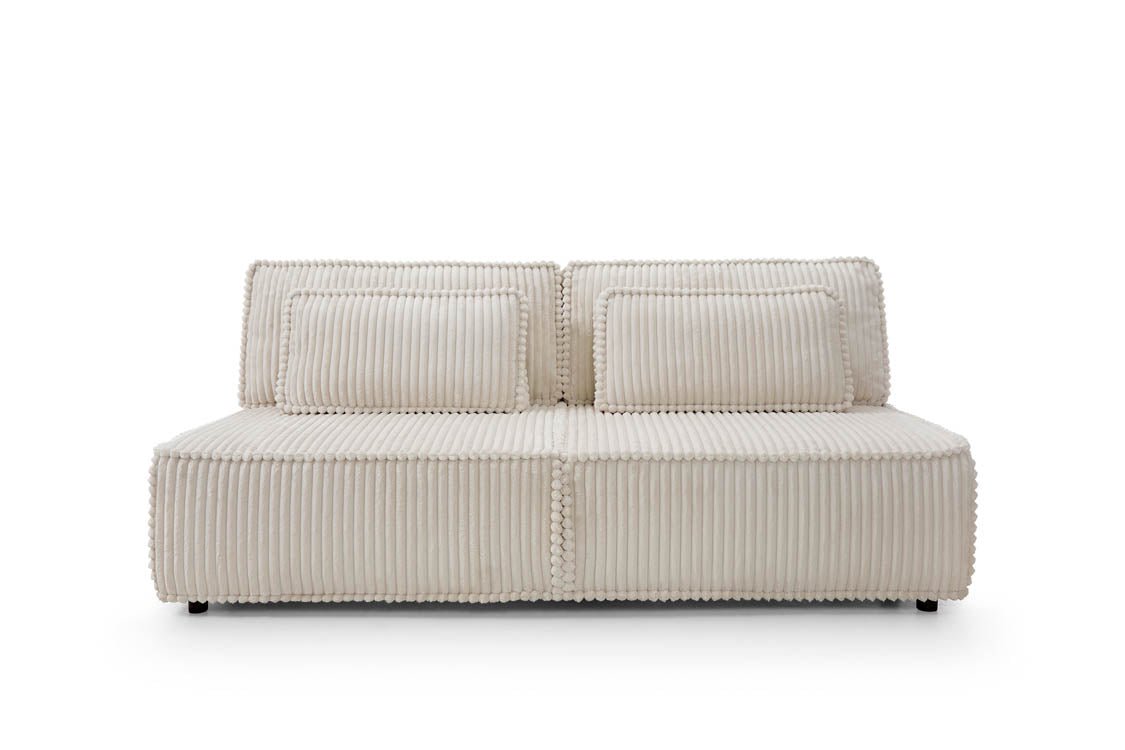 Designer sofa, with sleeper function and storage box