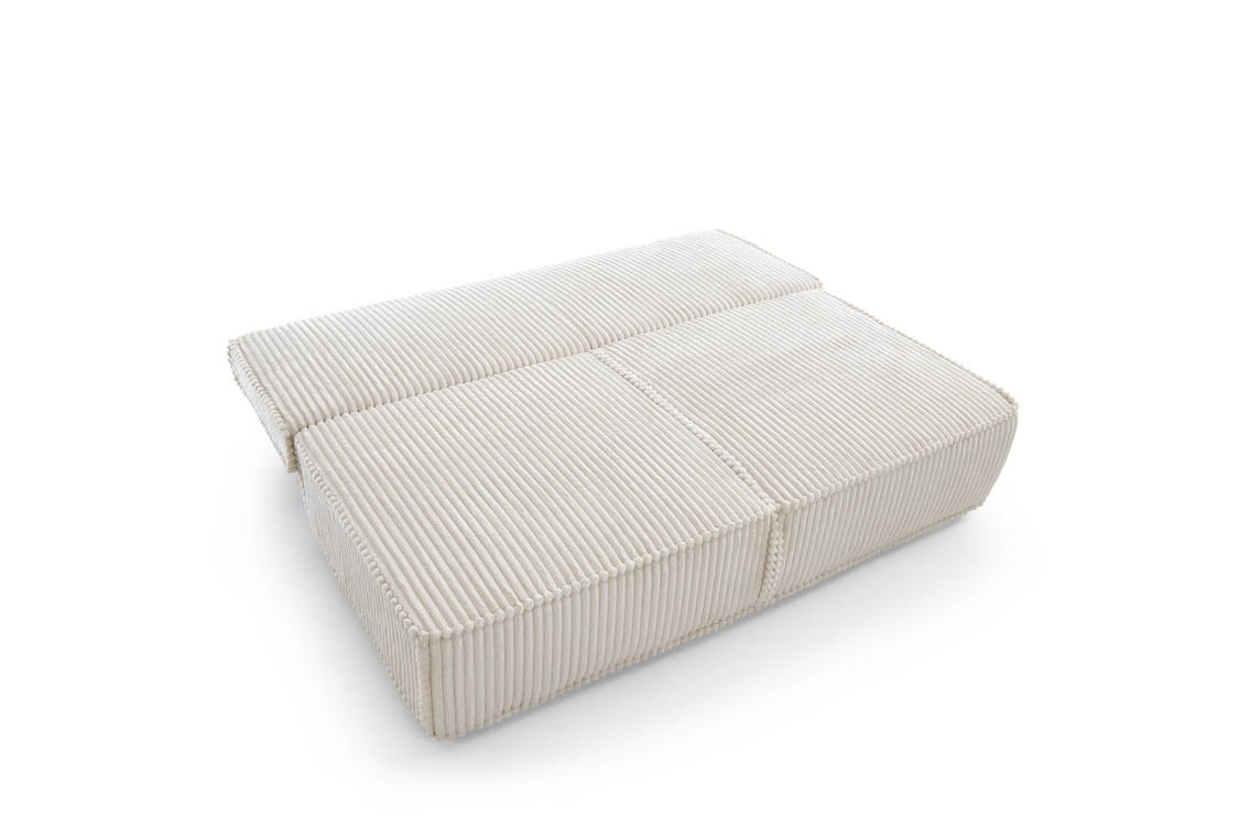 Designer sofa, with sleeper function and storage box