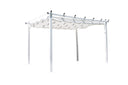 Pergola Solyx - mit weißem Polyesterdach