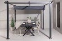 Pergola Sora - mit grauem Polyesterdach