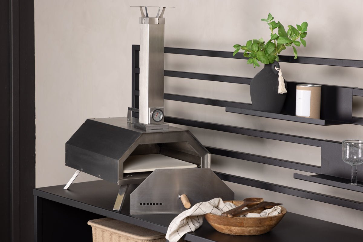 Pizzaofen Bologna - aus Stahl in Silber