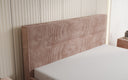 Lit rembourré design Merry en Côtelé avec espace de rangement
