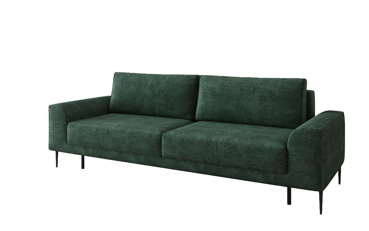 Canapé design 3 places Bloom en Côtelé avec fonction couchage et espace de rangement