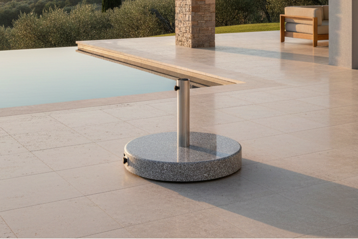 Schirmständer Hannover - Rund aus Granit in 2 Farben erhältlich (Marmoroptik)