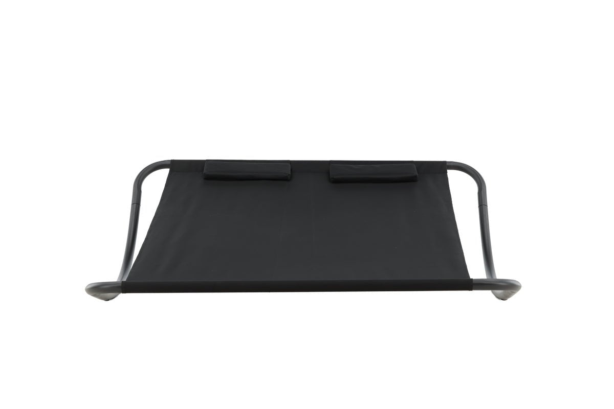 Sonnenliege Comfort - aus Polyester in Schwarz