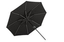 Sonnenschirm Lightning – Ø270 cm in wahlweise Schwarz oder Grau